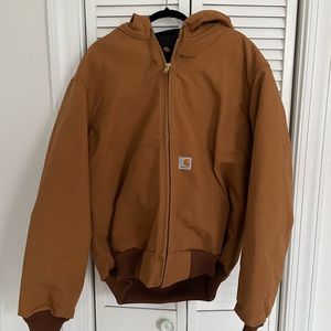 Men’s Carhartt Jacket with hood- never worn